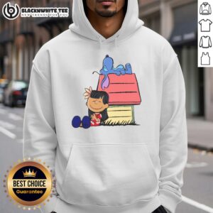 Alternative view of Good Peanuts Snoopy X Stitch & Lilo It Means Nobody Gets Left Behind T-Shirt
