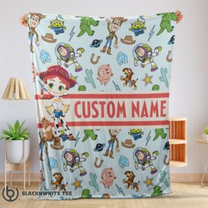 Perfect Top Pixar Toy Story Cowgirl With All Friends Blanket Fleece Customized Blanket