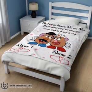 Alternative view of Perfect Top Pixar Toy Story Mr. Potato And Ms. Potato Blanket Fleece Customized Blanket