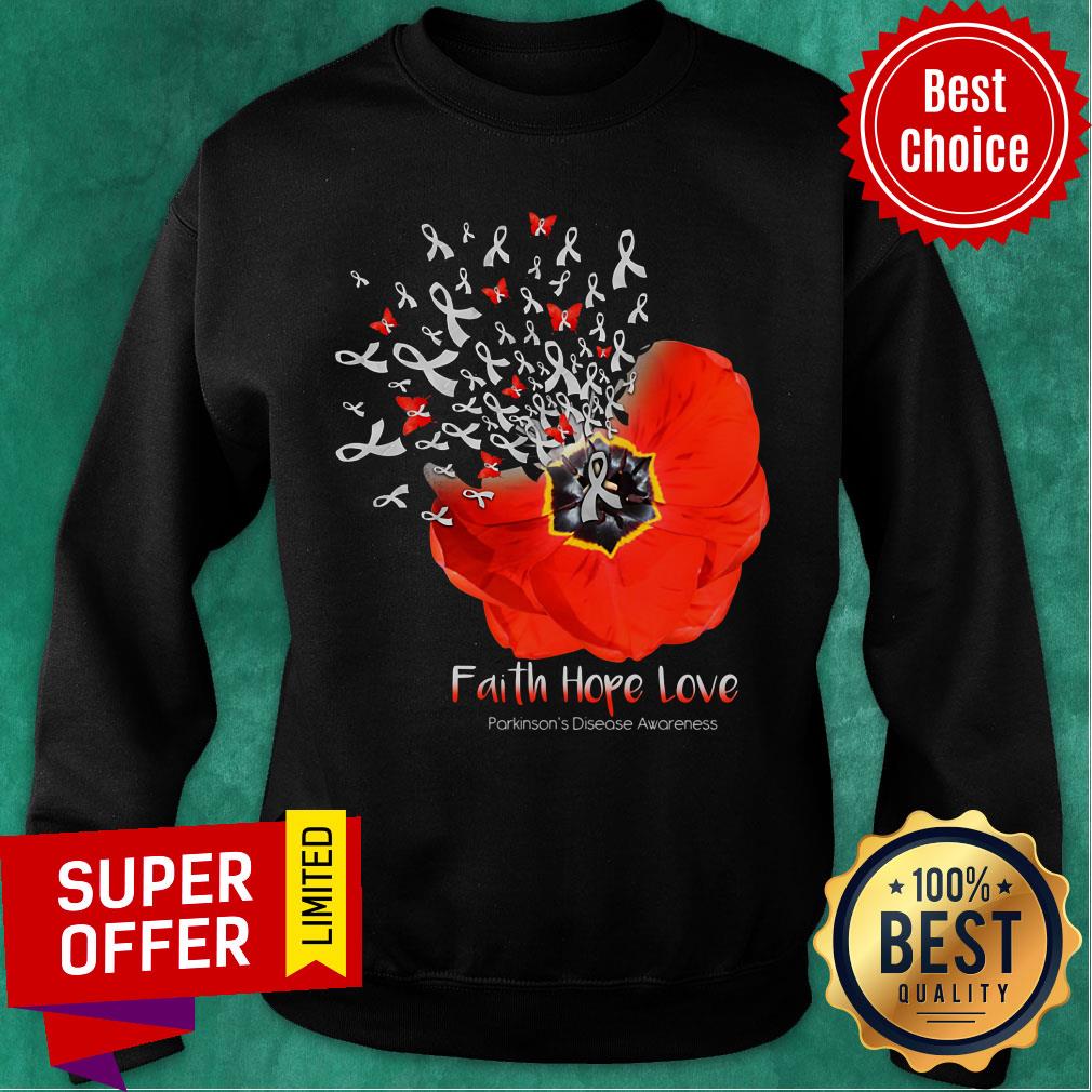 Faith Hope Love Flower Shirt - Image 4