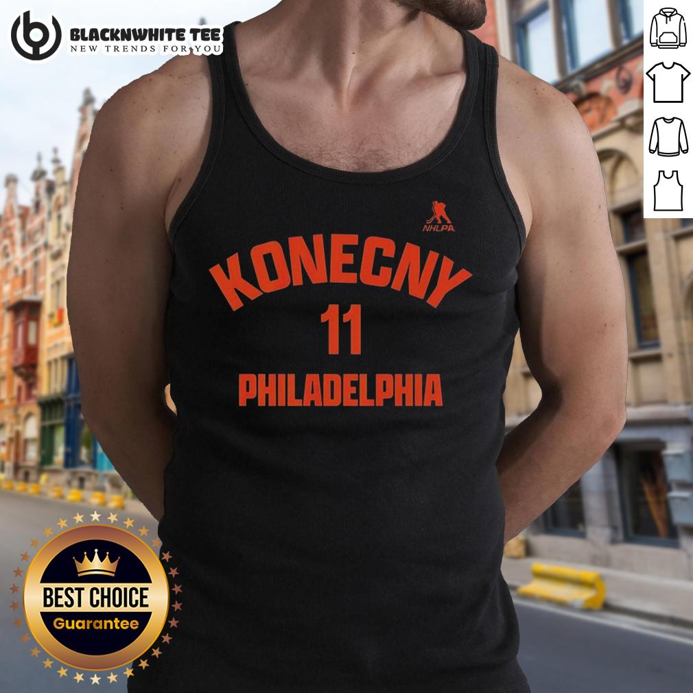 Nice Travis Konecny 11 Philadelphia Flyers T-Shirt - Image 4