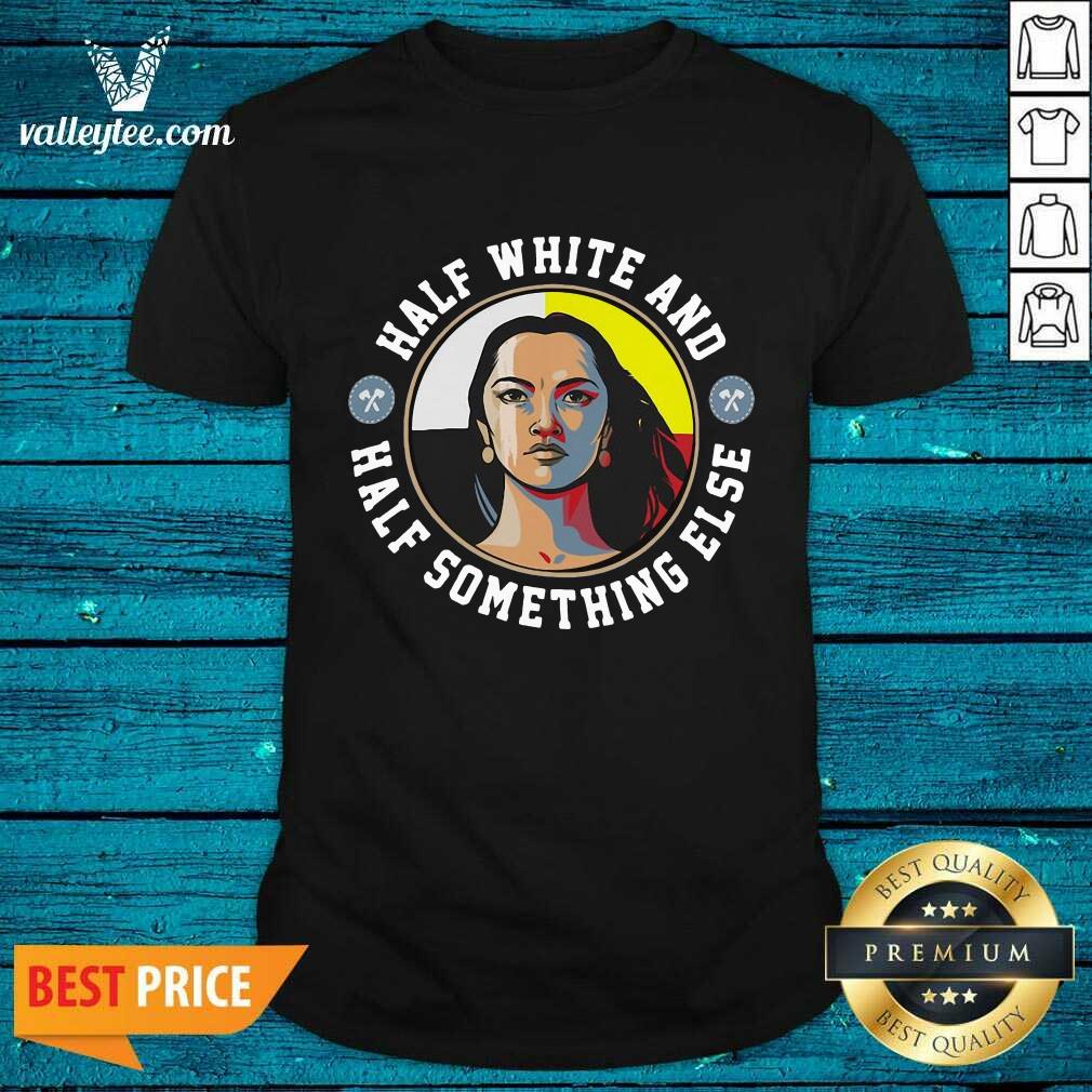 Half White And Half Something Else Vintage Shirt