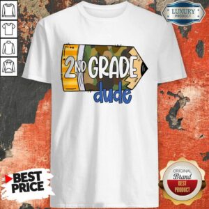 School Pencil Camo Back To School 2nd Grade Dude Shirt