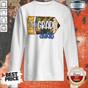 Alternative view of School Pencil Camo Back To School 2nd Grade Dude Shirt
