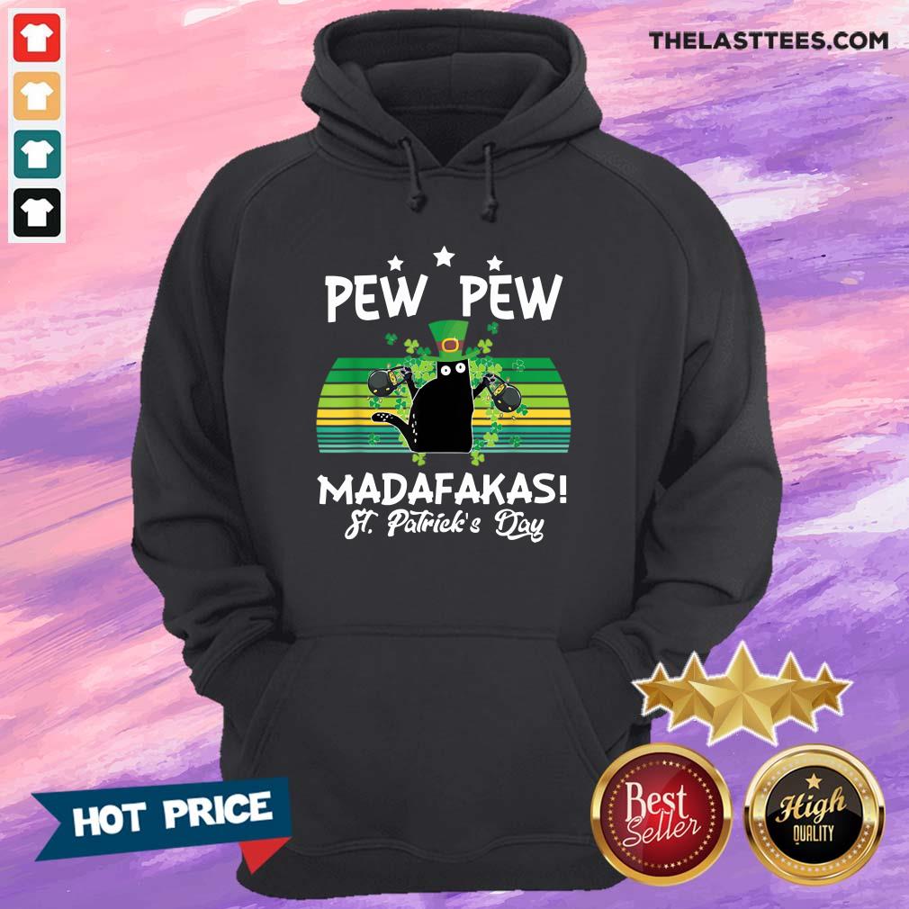 Top St Patrick’s Day Pew Pew Madafakas T Shirt - Image 4