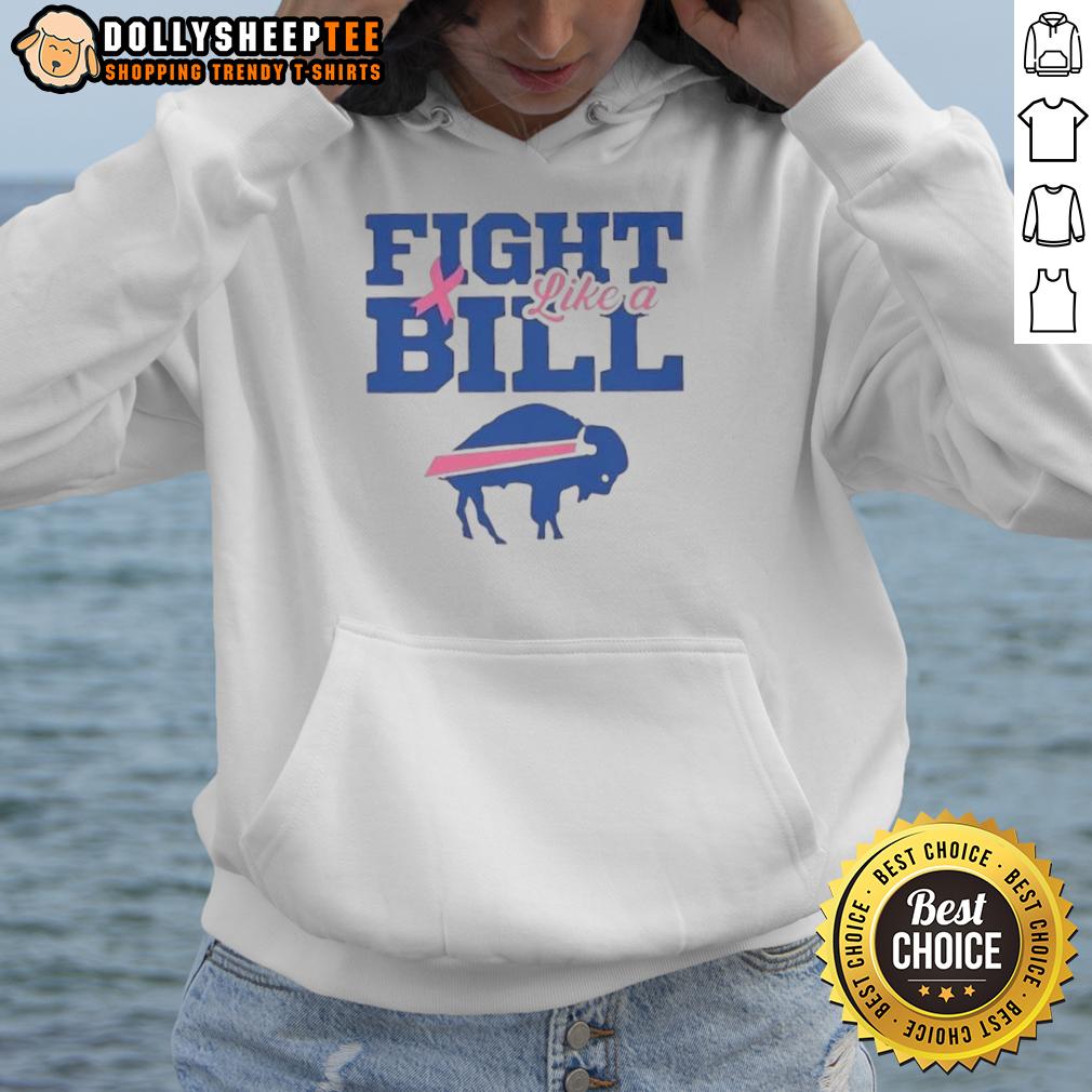 Awesome Breast Cancer Awareness Fight Like A Buffalo Bills T-Shirt - Image 2