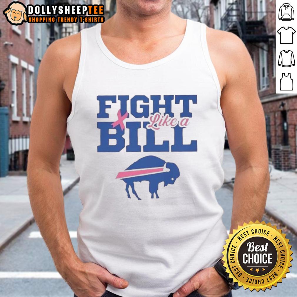 Awesome Breast Cancer Awareness Fight Like A Buffalo Bills T-Shirt - Image 4