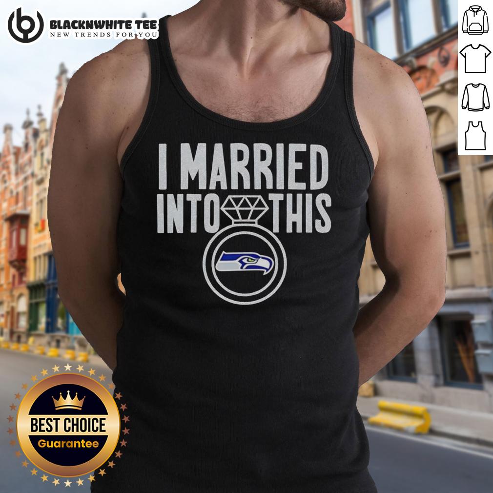 Official I Married Into This Seattle Seahawks T-Shirt - Image 4