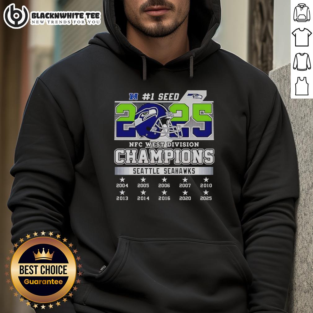 Official Seattle Seahawks Nfc West Division Championship 2025 T-Shirt - Image 2