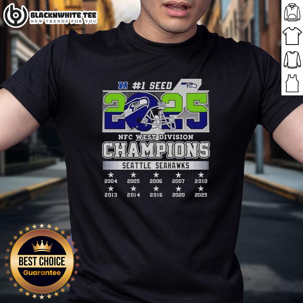Official Seattle Seahawks Nfc West Division Championship 2025 T-Shirt