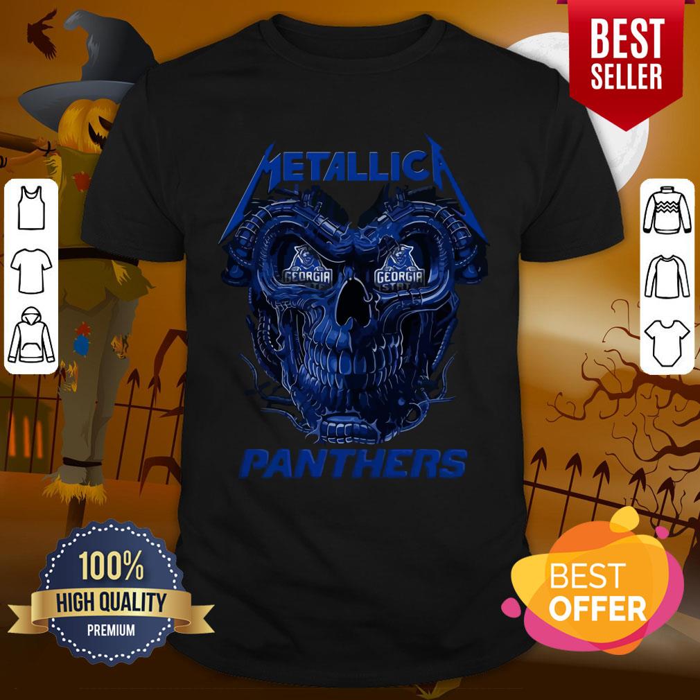 Wonderful Skull Metallica Georgia State Panthers Shirt