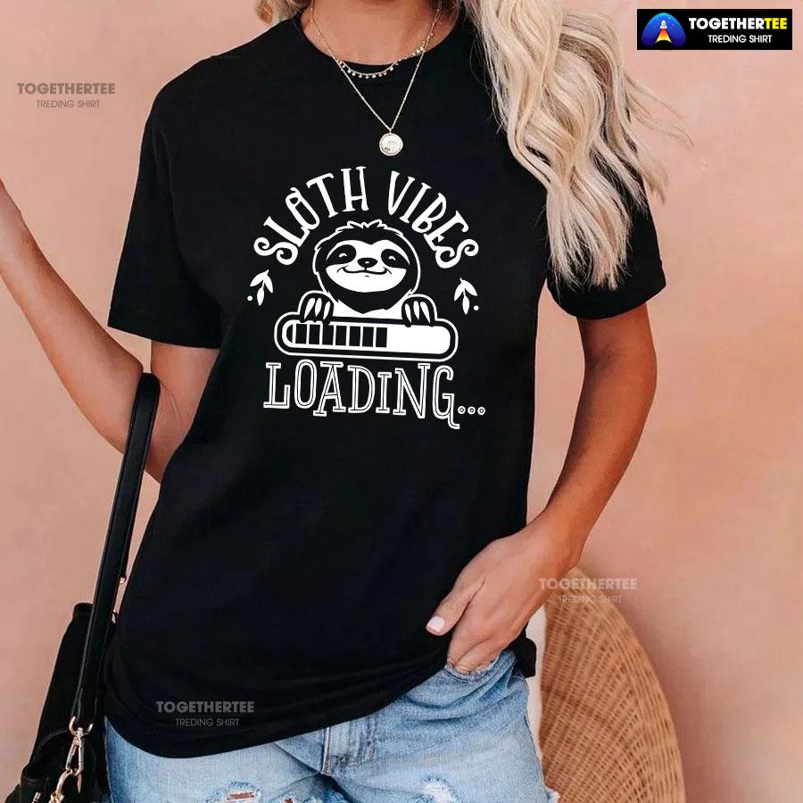 Sloth Vibes Loading T-Shirt - Image 3