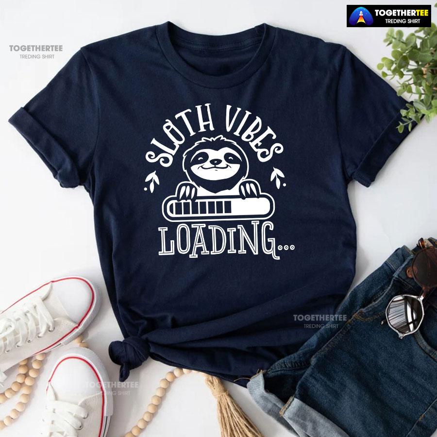Sloth Vibes Loading T-Shirt - Image 4