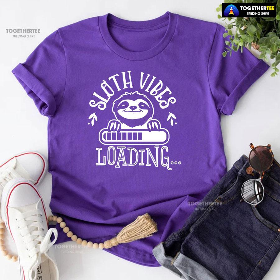 Sloth Vibes Loading T-Shirt - Image 6