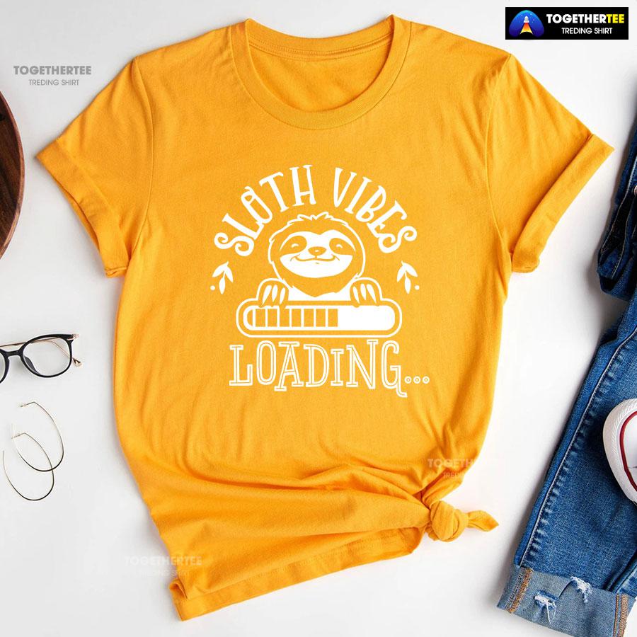 Sloth Vibes Loading T-Shirt - Image 10