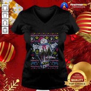 Alternative view of Top There Is No Santa Only Zuul Ghostbusters Shirt