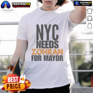 Official NYC Needs Zohran For Mayor T-Shirt