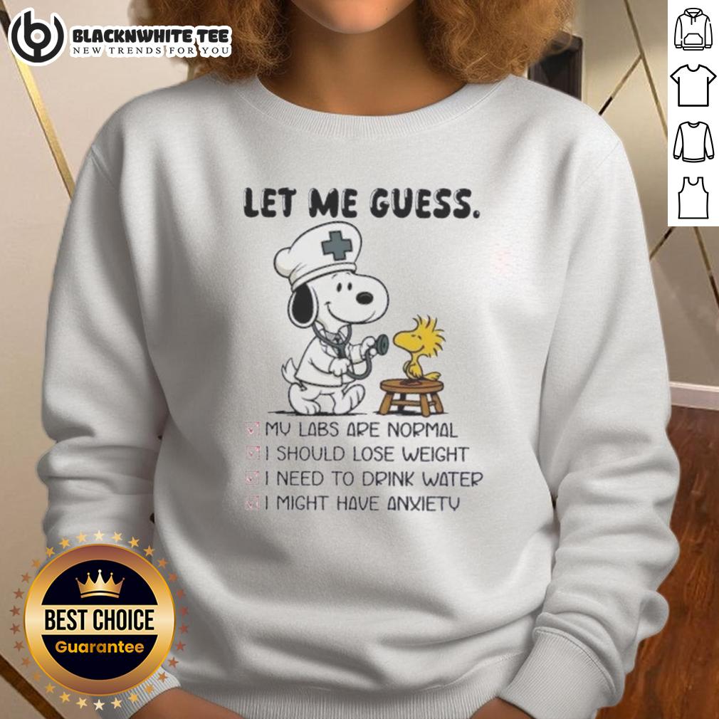 Top Snoopy X Woodstock Nurse Let Me Guess T-Shirt - Image 5