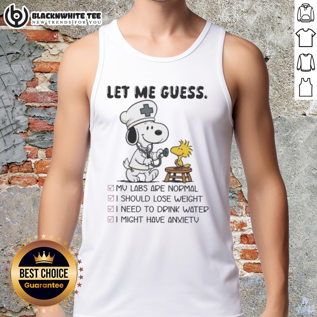 Top Snoopy X Woodstock Nurse Let Me Guess T-Shirt - Image 4