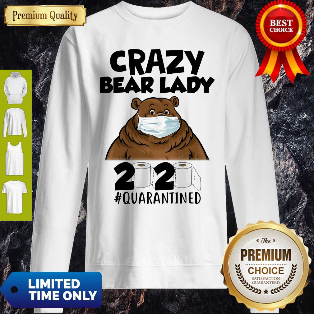 Top Crazy Bear Lazy Face Mask 2020 Toilet Paper Quarantined Shirt - Image 5