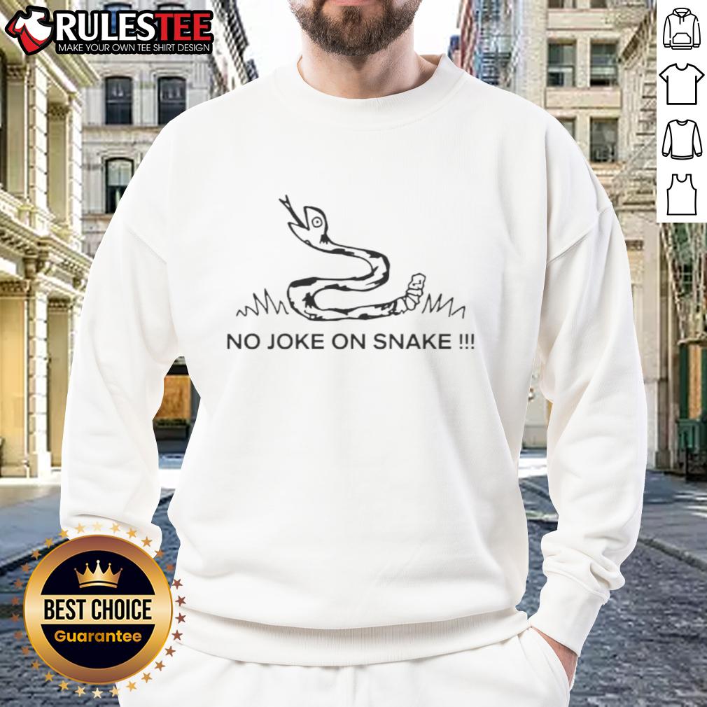 Top No Joke On Snake Logo Meme T-Shirt - Image 5