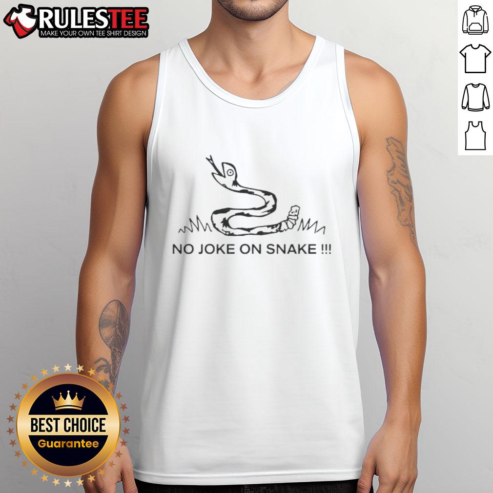 Top No Joke On Snake Logo Meme T-Shirt - Image 4