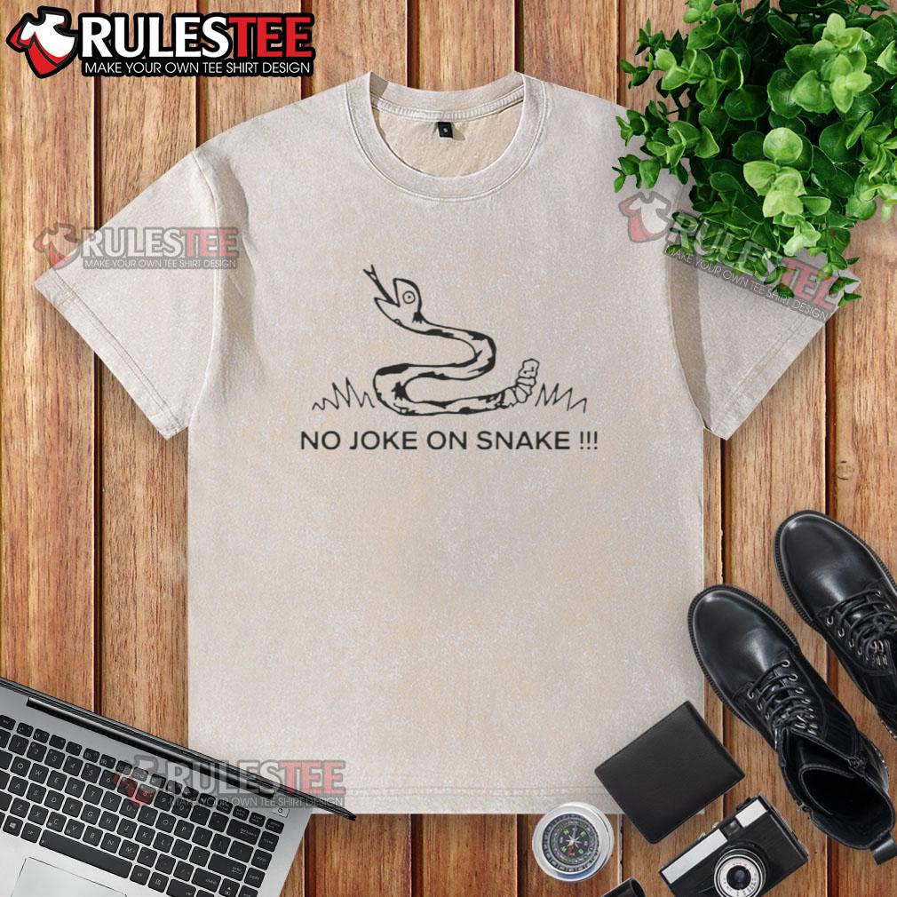 Top No Joke On Snake Logo Meme T-Shirt - Image 6