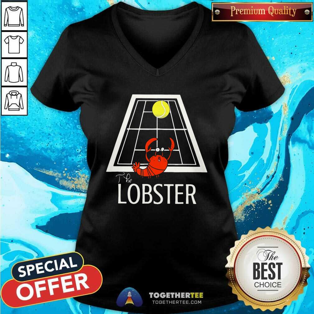 Cool The Lobster Play Tennis Shirt - Image 3