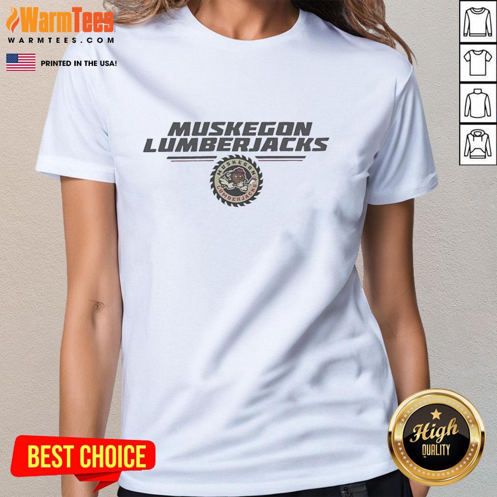 Original Muskegon Lumberjacks Nhl Cogwheel Logo T-Shirt - Image 3