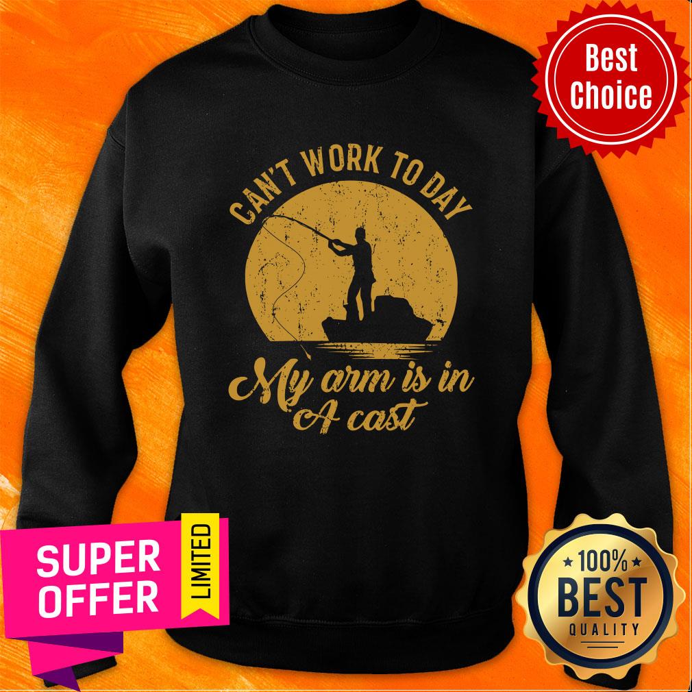 Awesome Can't Work To Day My Arm Is In A Cast Shirt - Image 4