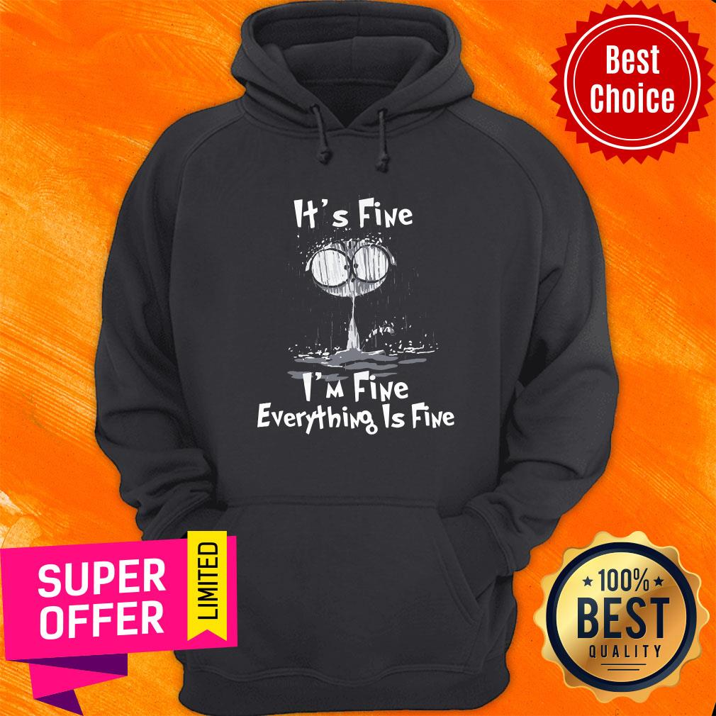 Nice Cat It’s Fine I’m Fine Everything Is Fine Shirt - Image 2