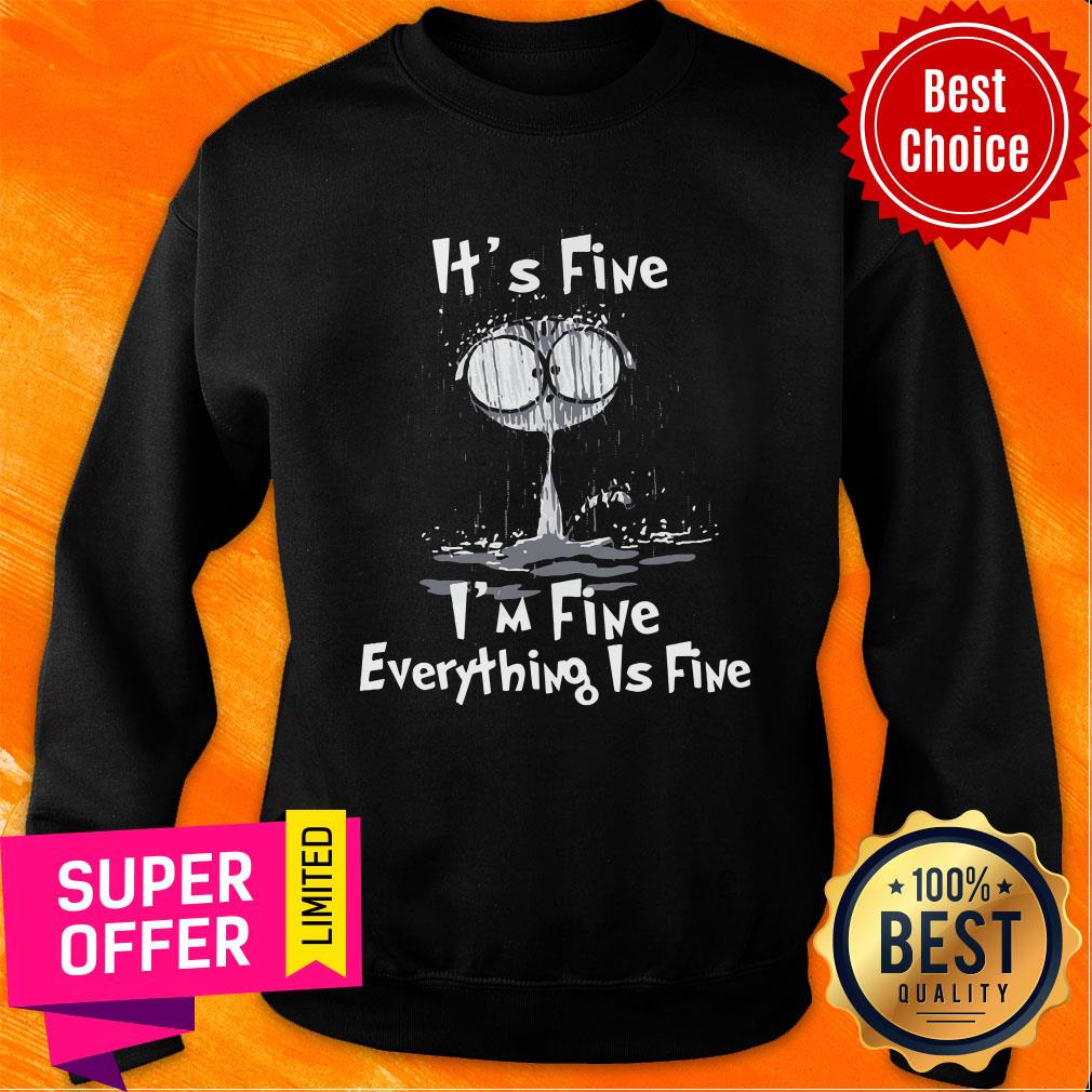 Nice Cat It’s Fine I’m Fine Everything Is Fine Shirt - Image 4
