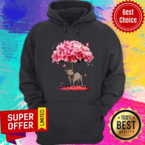 Alternative view of Funny Butterfly I Love Goat Rose Shirt