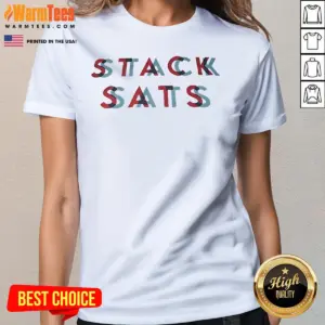 Alternative view of Top Stack Sats Shirt