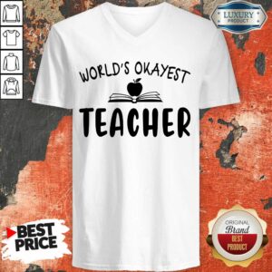 Alternative view of Pretty Apple World'S Okayest Teacher Shirt