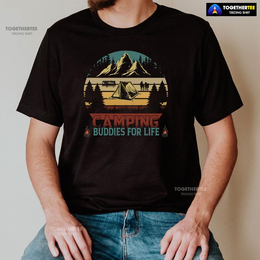 Camping Buddies For Life Vintage T-Shirt - Image 2