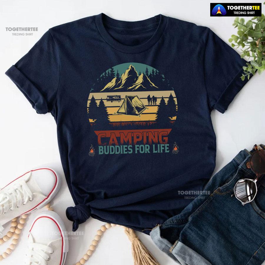Camping Buddies For Life Vintage T-Shirt - Image 5