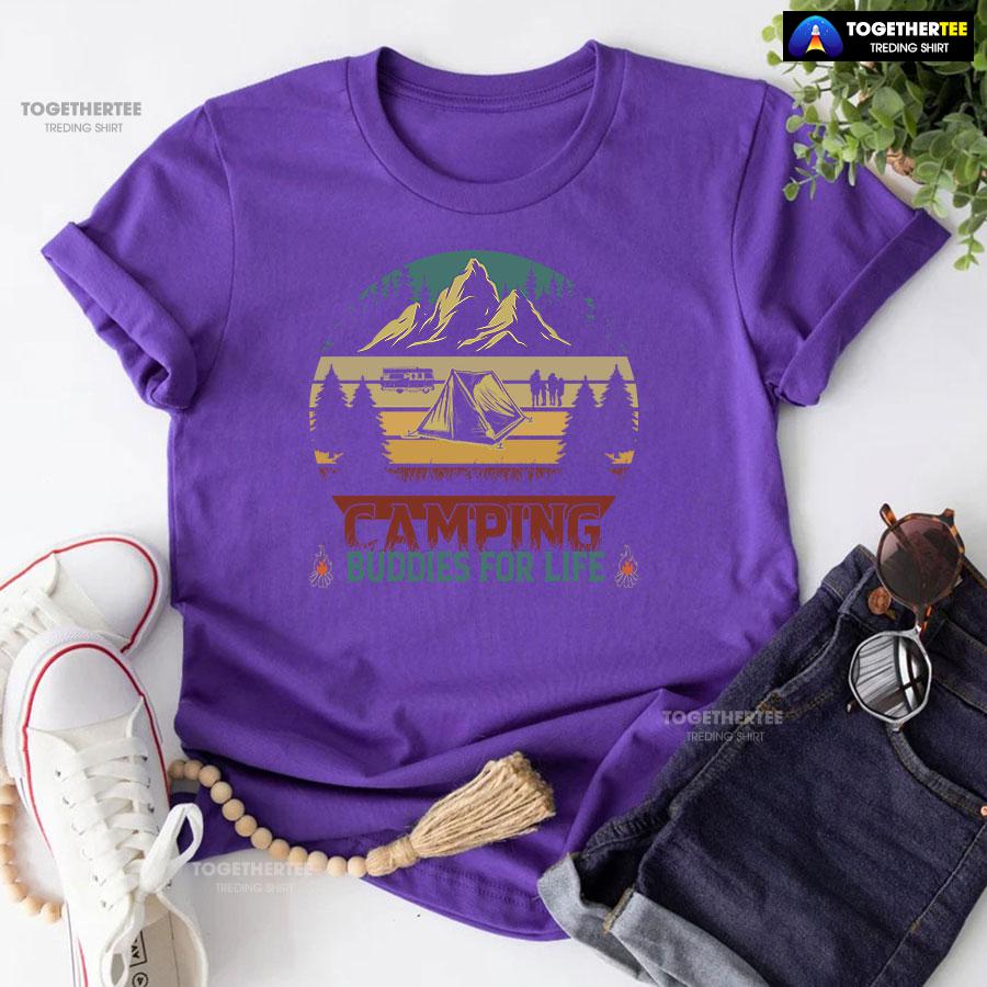 Camping Buddies For Life Vintage T-Shirt - Image 7