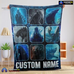 Official King Of The Monsters Godzilla Blanket Fleece Customized Blanket