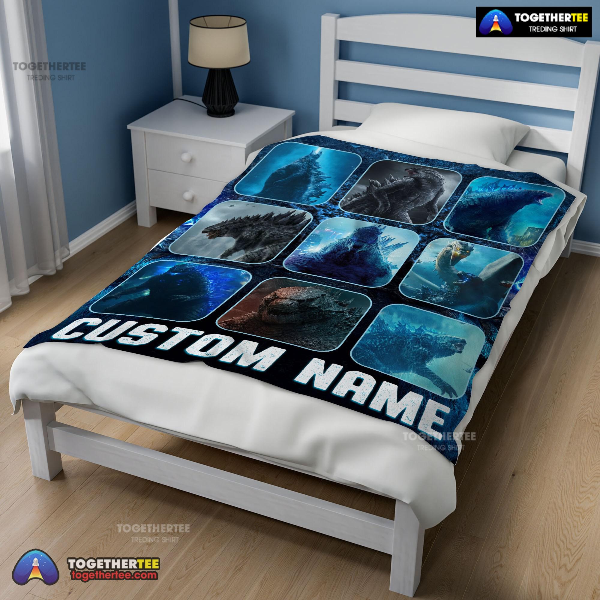 Official King Of The Monsters Godzilla Blanket Fleece Customized Blanket - Image 2