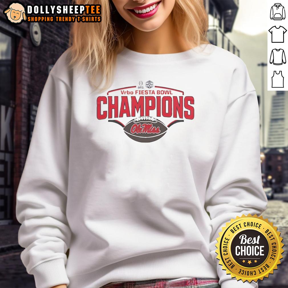 Awesome Ole Miss Rebels Champions Vrbo Fiesta Bowl CFP 2026 T-Shirt - Image 5