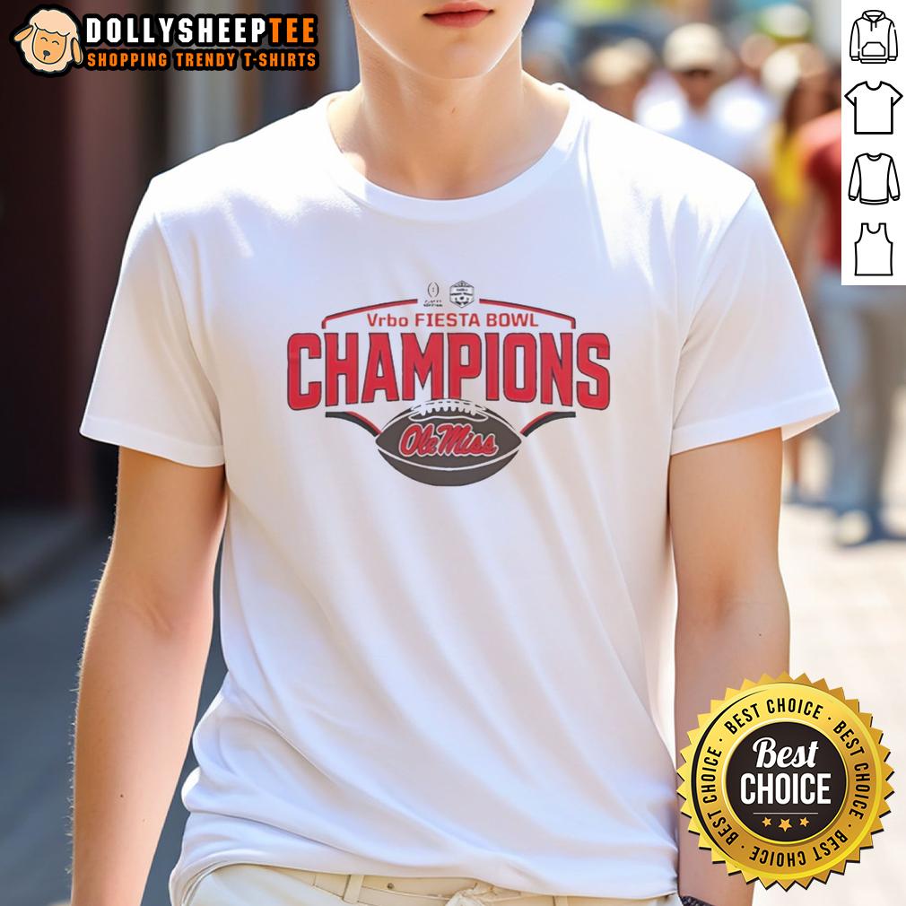 Awesome Ole Miss Rebels Champions Vrbo Fiesta Bowl CFP 2026 T-Shirt