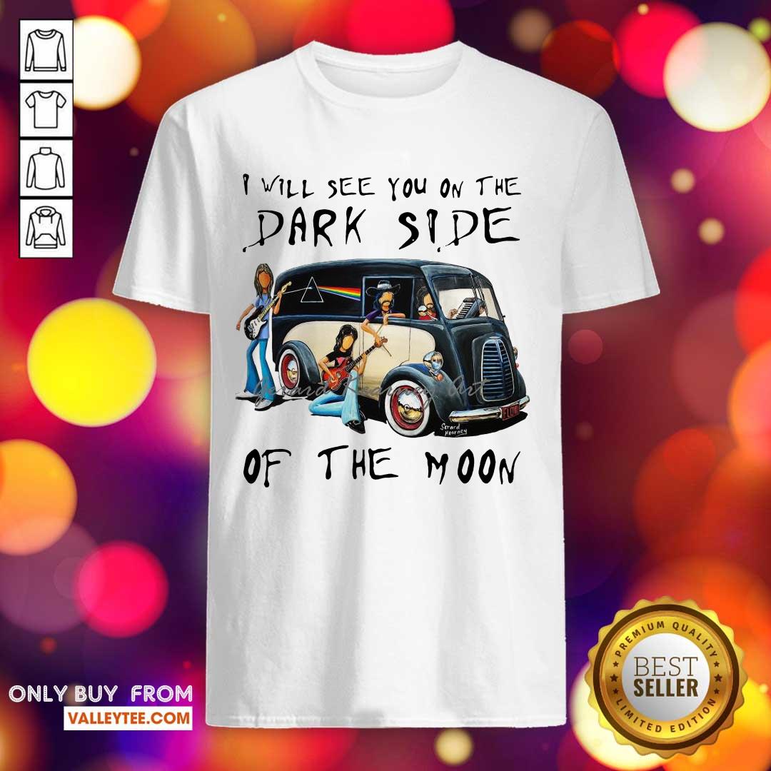 Cute Pink Floyd I Will See You On The Dark Side On The Moon Tee Shirt