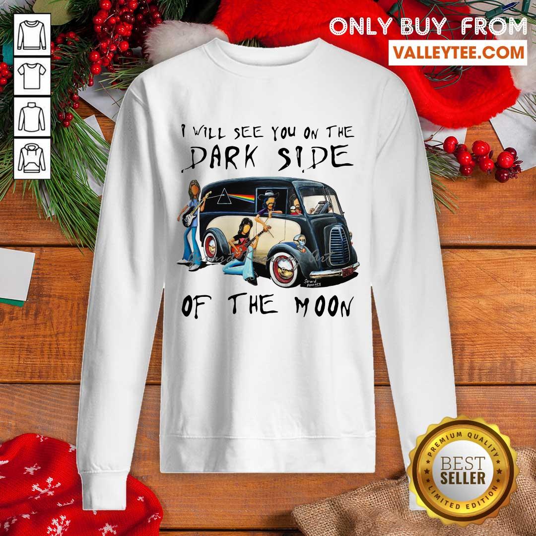Cute Pink Floyd I Will See You On The Dark Side On The Moon Tee Shirt - Image 5