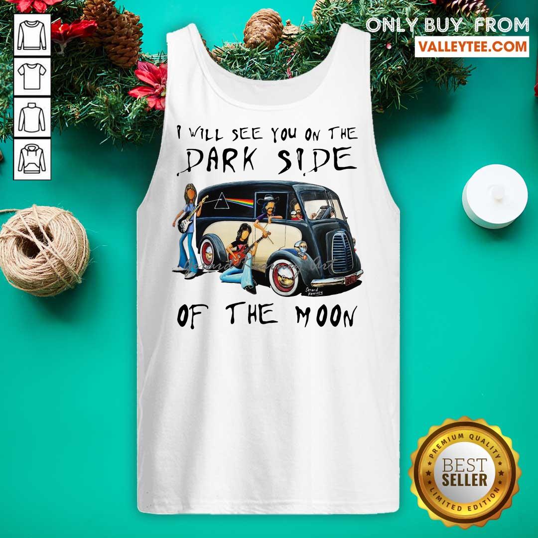 Cute Pink Floyd I Will See You On The Dark Side On The Moon Tee Shirt - Image 4