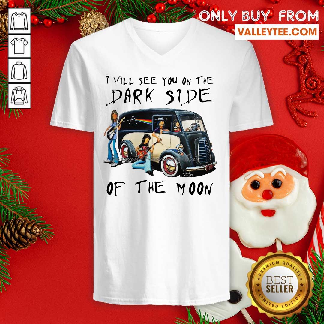 Cute Pink Floyd I Will See You On The Dark Side On The Moon Tee Shirt - Image 3
