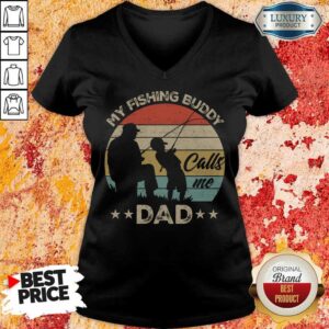 Alternative view of Awesome My Fishing Buddy Calls Me Dad Shirt