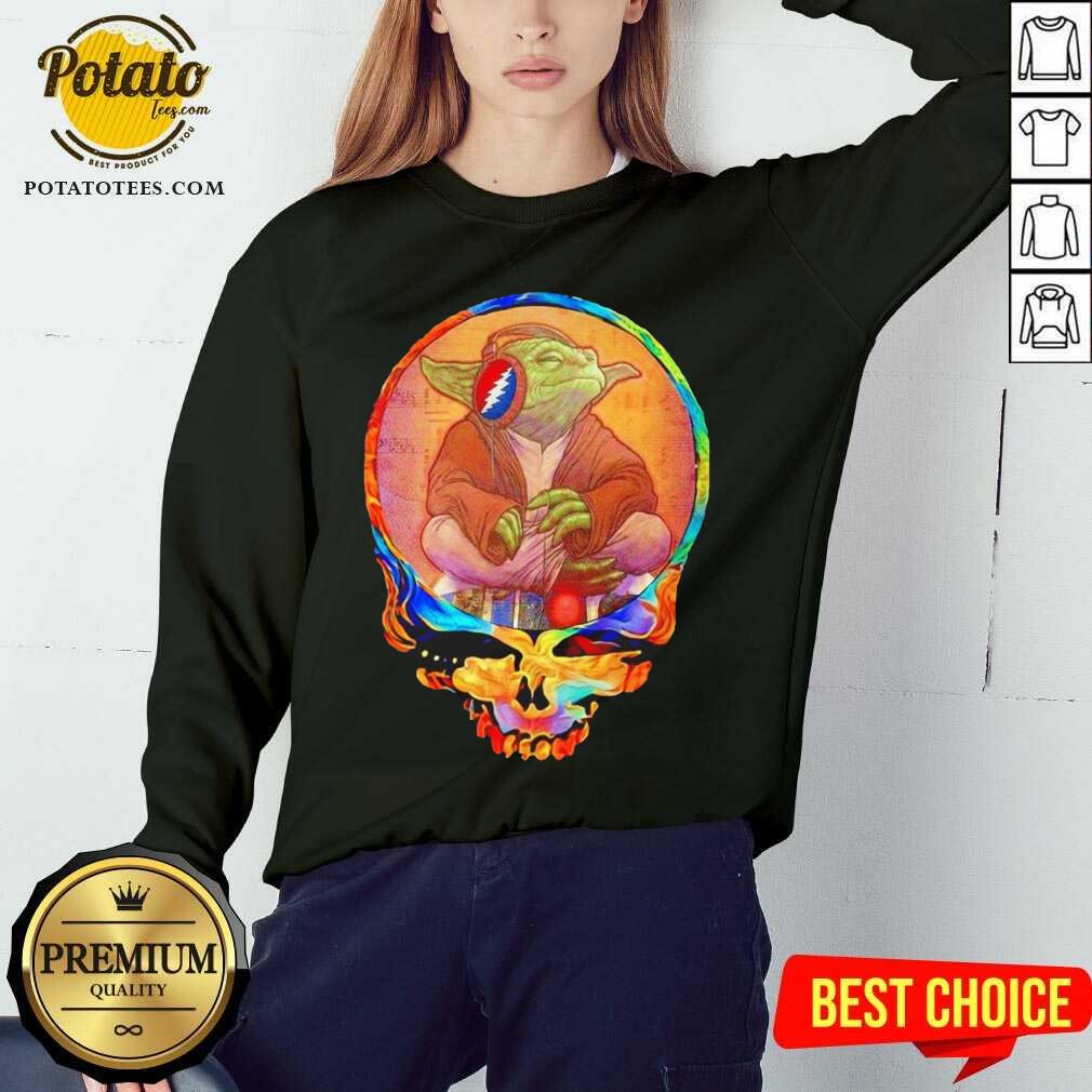 Nice Yoda Listen To Grateful Dead Shirt - Image 4