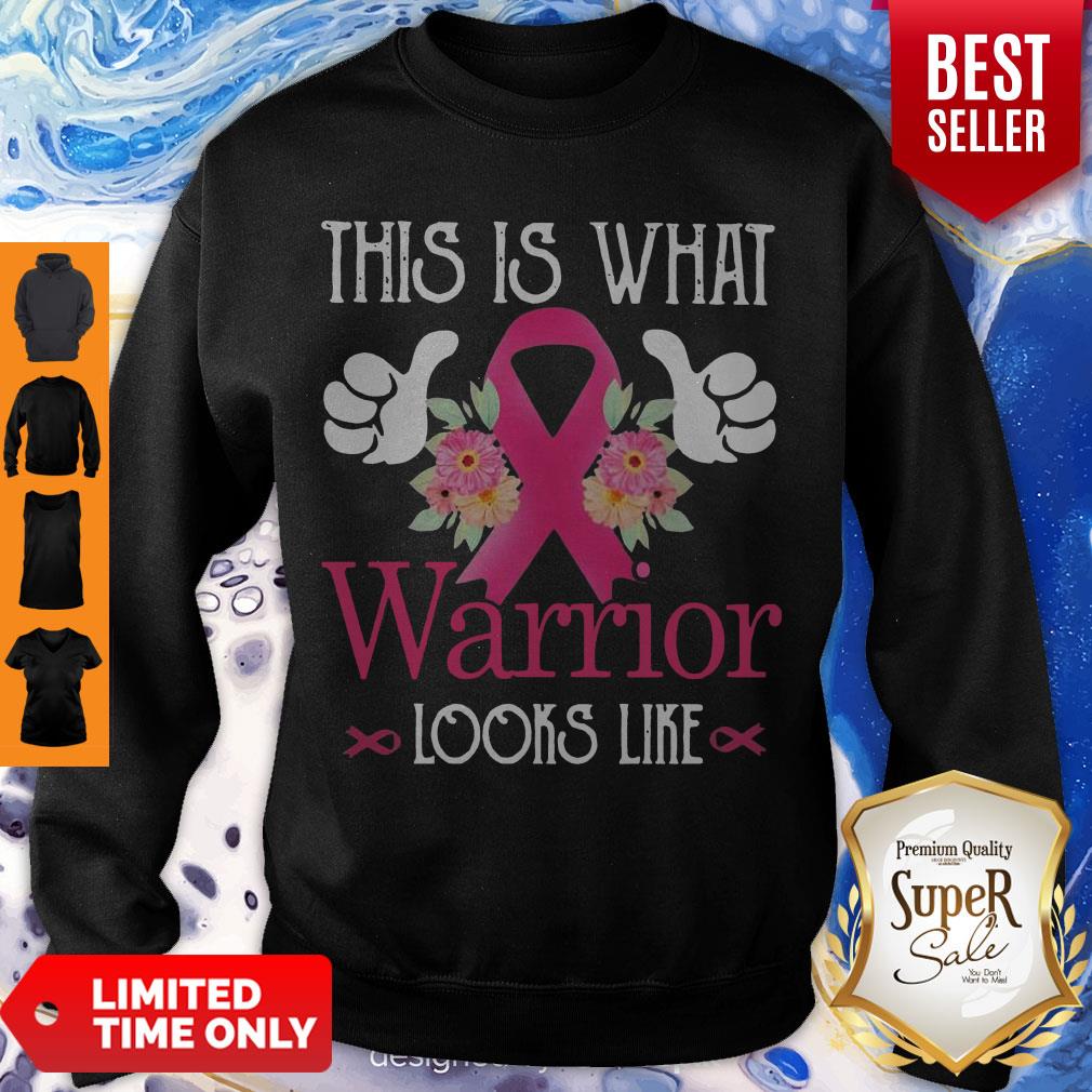 Cute This Is What Warrior Looks Like Breast Cancer Shirt - Image 4