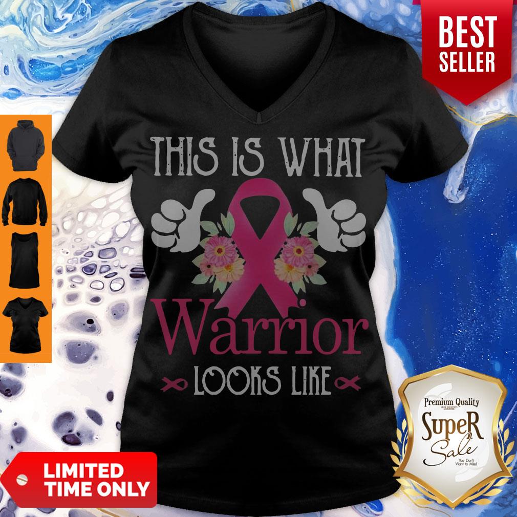 Cute This Is What Warrior Looks Like Breast Cancer Shirt - Image 3